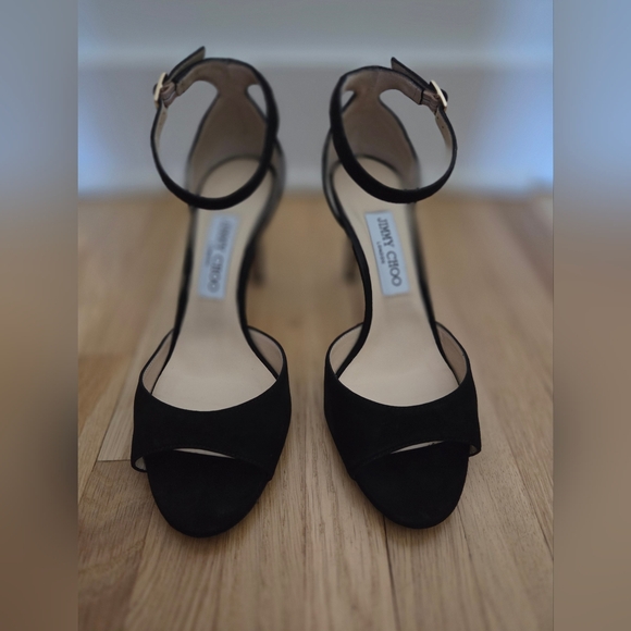 Jimmy Choo Annie 85 black suede